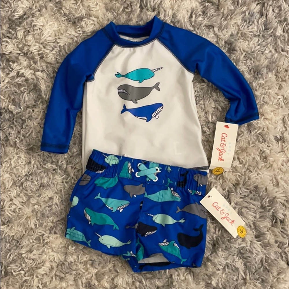 NWT Cat & Jack Swim Suit